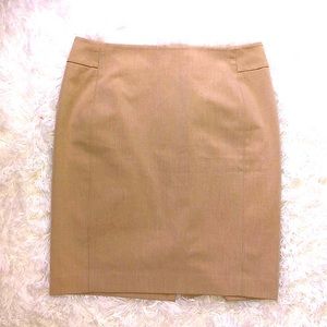 Khaki above knee pencil skirt, fully lined, NWOT